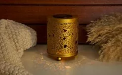 Solar-Tischleuchte, Goldfarben