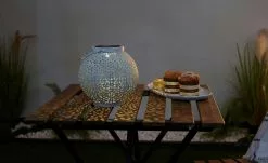 Solar-Tischleuchte, Orient Weiß