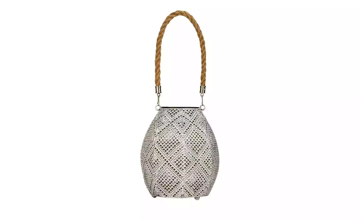 Solar-Tischleuchte, Seil Orient Weiß 4 Solar-Tischleuchte, Seil Orient Weiß – Bild 2