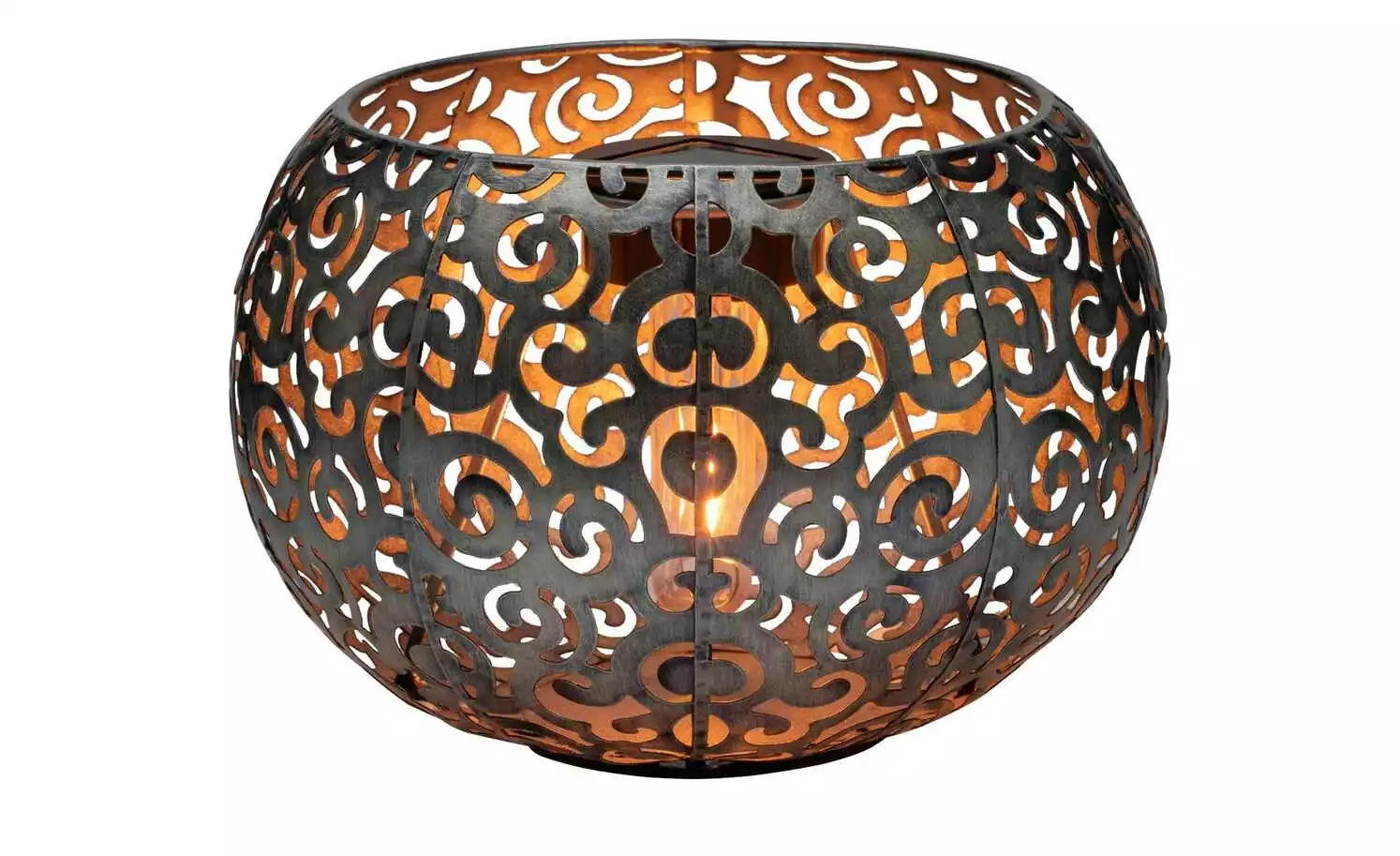 Solar-Tischleuchte, silberfarben `Schale´ 4 Solar-Tischleuchte, silberfarben `Schale´ – Bild 3