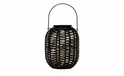 Laterne Rattan Solar-Tischleuchte, Schwarz -Garten Verkäufe 10686201 2 202201131238