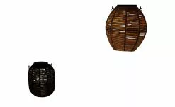 Laterne Rattan Solar-Tischleuchte, Schwarz -Garten Verkäufe 10686201 8 202201131238