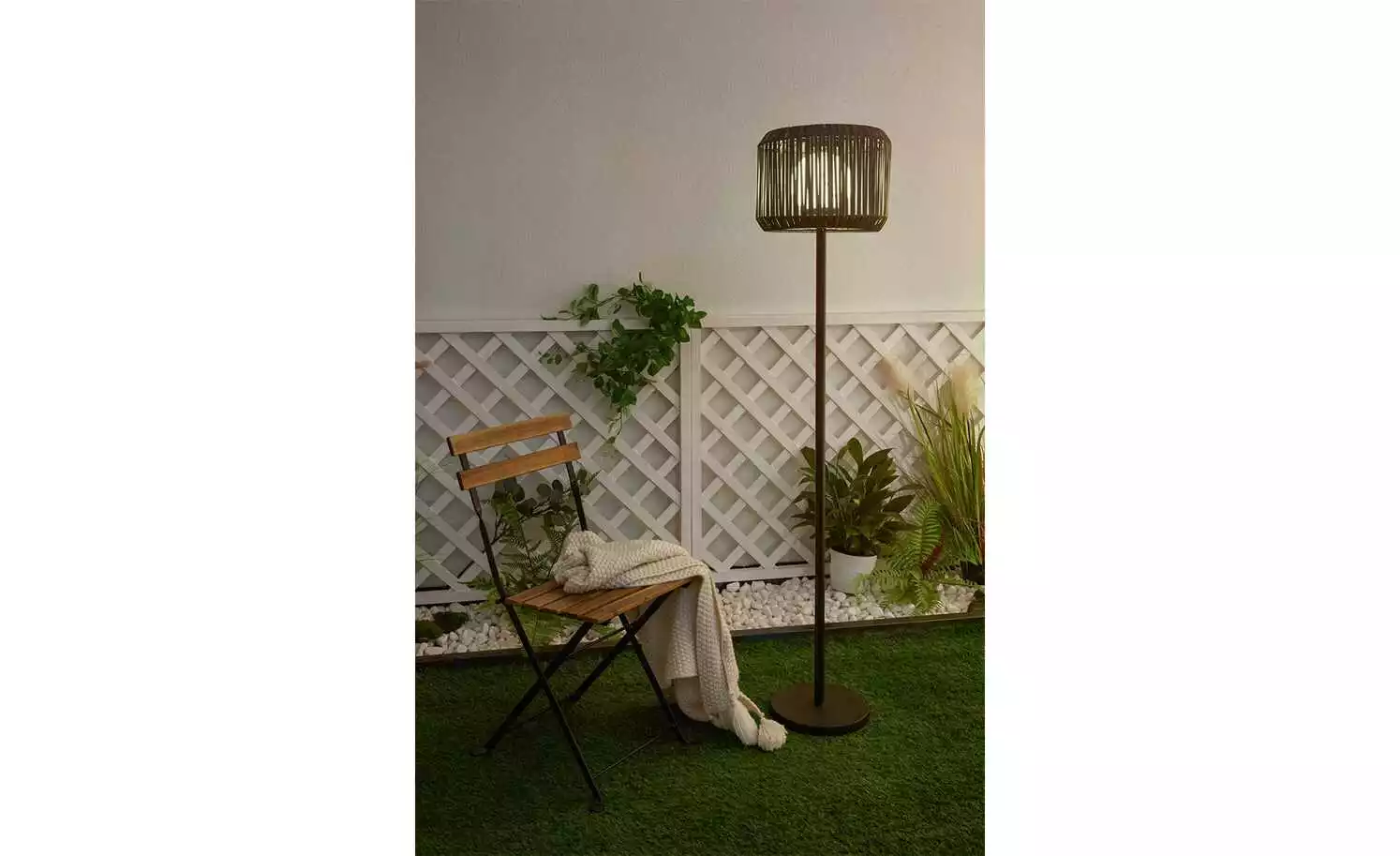 Solar-Stehleuchte, Schwarz 4 Solar-Stehleuchte, Schwarz – Bild 2