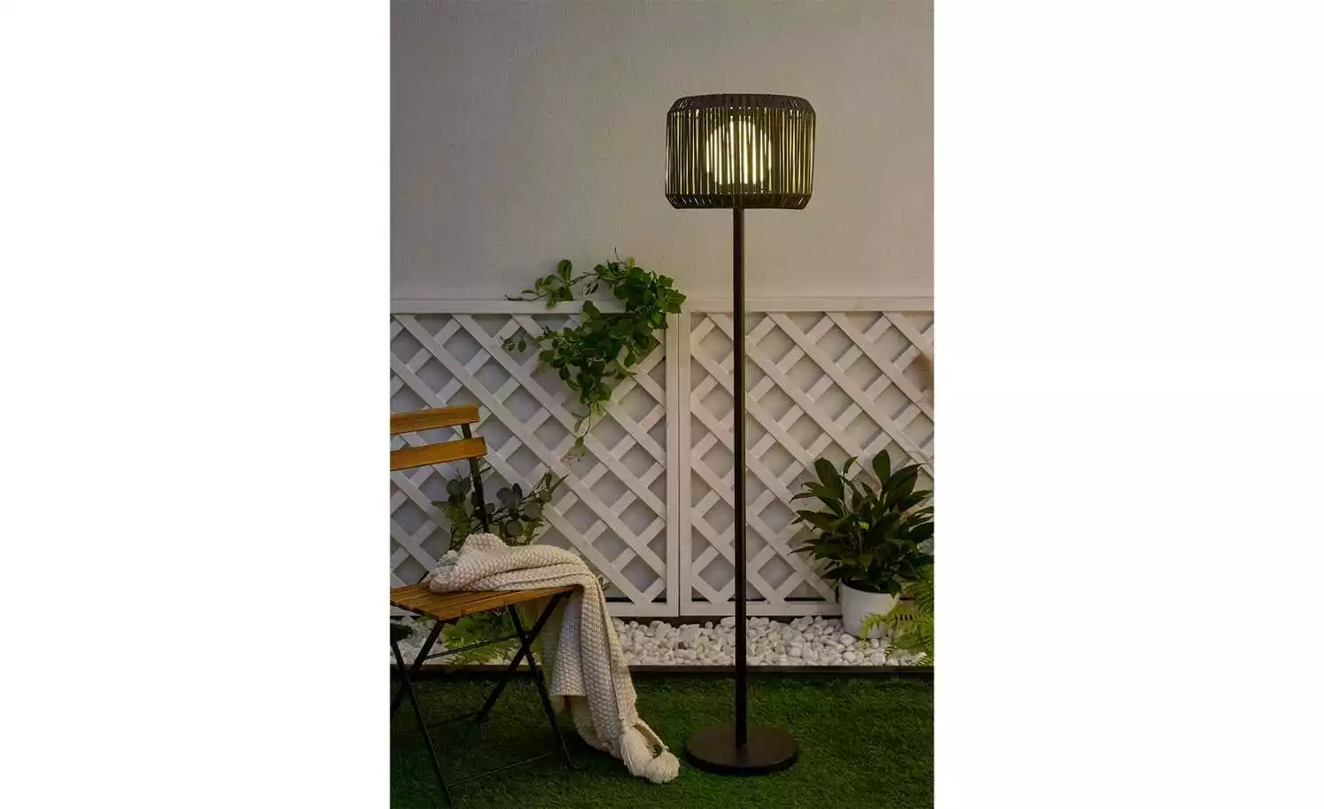 Solar-Stehleuchte, Schwarz 3 Solar-Stehleuchte, Schwarz