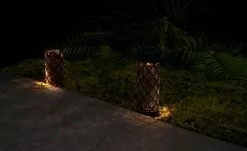 Led-Solar-Spieße 2Er-Set Schwarz,