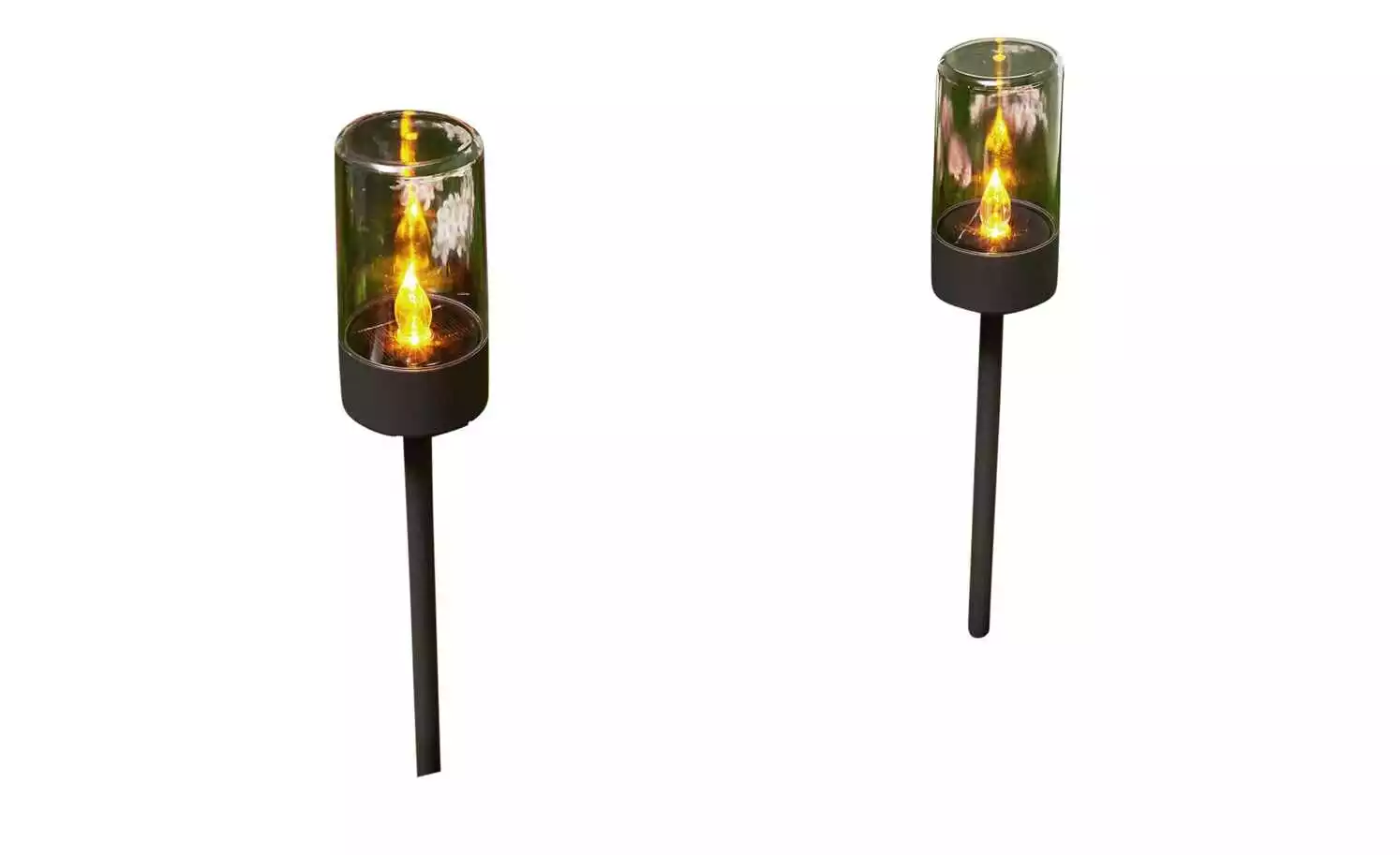Led-Solar-Spieße, 2Er-Set Klar/Schwarz, 7 Led-Solar-Spieße, 2Er-Set Klar/Schwarz, – Bild 5