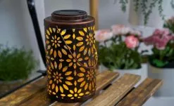 Laterne Led-Solar-Tischleuchte,