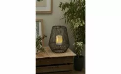 Trio Solar-Außen-Tischleuchte, Grau