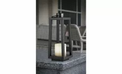 Trio Solar-Aussen-Laterne Schwarz