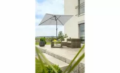 Silbergrau Schneider Schirme Bilbao Viereck