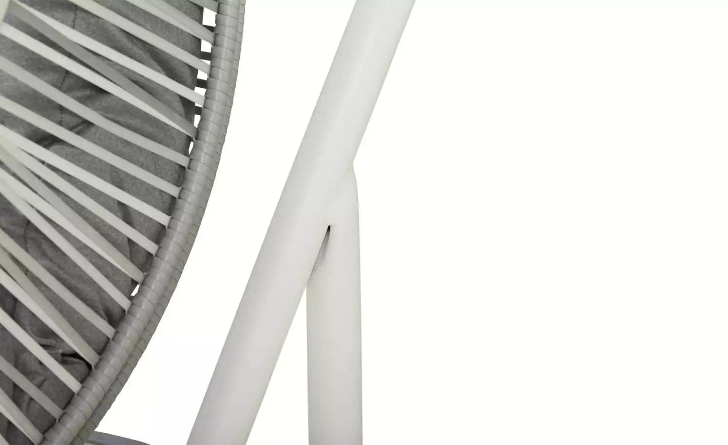 Hängesessel | Tahiti Ii Hellgrau Weiß 8 Hängesessel | Tahiti Ii Hellgrau Weiß – Bild 6